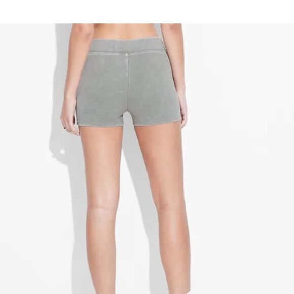 Wild Fable Charcoal lounge shorts high waisted and ribbed - Picture 2 of 7